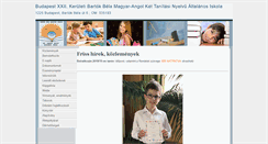 Desktop Screenshot of bartokiskola.hu