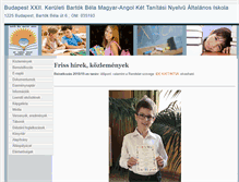 Tablet Screenshot of bartokiskola.hu